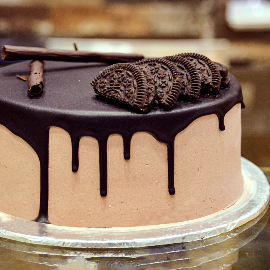A chocolate cake